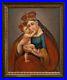 Antique-Renaissance-Oil-Painting-On-Canvas-Virgin-Mary-Baby-Jesus-Religious-Art-01-edy