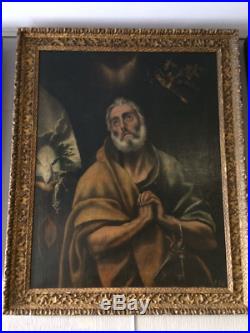 Antique Renaissance painting Oil canvas 16th C Circle of El Greco authenticated