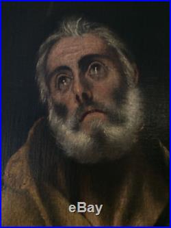 Antique Renaissance painting Oil canvas 16th C Circle of El Greco authenticated