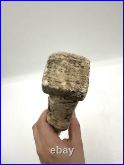 Antique Romanesque Medieval Stone Carved Religious Figure