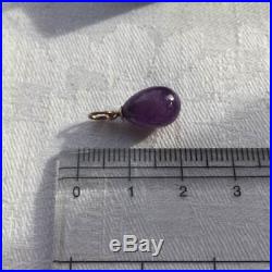 Antique Russian miniature Easter egg pendant charm withperiod gold marks
