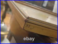 Antique Sacred Heart of Jesus Hand-Colored Engraving Framed 19th Century Gauche