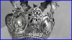 Antique Santos Continental Solid Silver Crown Madonna Virgin Religious Statue