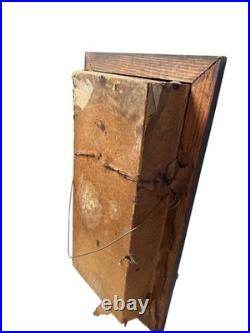 Antique Shadowbox Sick Call Box Home Prayer Box -Vintage Religious Collectible