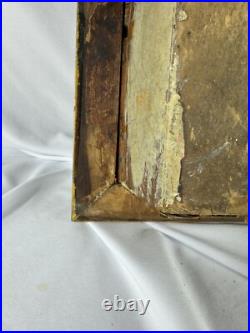 Antique Shadowbox Sick Call Box Home Prayer Box -Vintage Religious Collectible
