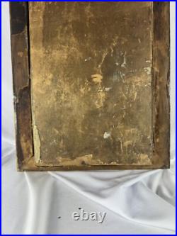 Antique Shadowbox Sick Call Box Home Prayer Box -Vintage Religious Collectible