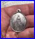 Antique-Silver-Miraculous-Medal-Religious-1800-s-Our-Lady-Victory-Christ-01-hrb