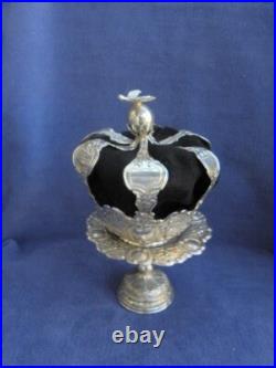 Antique Silver Portuguese Religious Crown Couronne for Virgin Mary