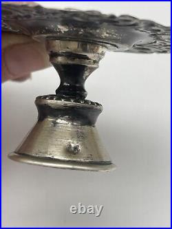 Antique Silver Portuguese Religious Crown Couronne for Virgin Mary Stand 56g