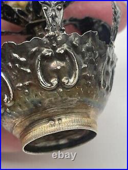 Antique Silver Portuguese Religious Crown Couronne for Virgin Mary Stand 56g