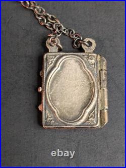 Antique Silver Scapular Vintage Religious Artifact Antique Silver Scapular Vintage Religious Artifact