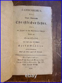 Antique Small German 1814 Catachismis, Religious Book Antique Small German 1814 Catachismis, Religious Book