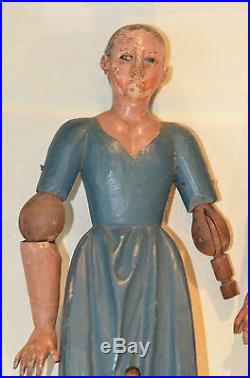 Antique Spanish Colonial Joseph & Mary Dolls