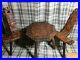 Antique-Spanish-Knights-Templar-Leather-Birthing-Chairs-and-Table-set-01-yyj