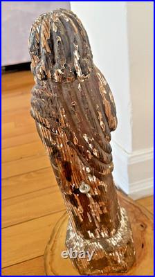Antique Spanish Santos Hand Carved Wood Religious Church Folk Art Statue Apostle