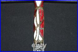 Antique Spnish Religious Cross Crucifix Icon Enamel on Bronze