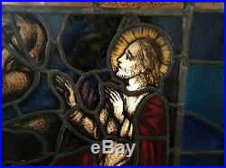 Antique Stained Glass Religious Window