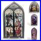 Antique-Stained-Glass-Style-SET-OF-4-Jesus-Religious-Panel-Suncatcher-Decor-01-ugww