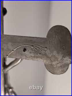 Antique Standing Crucifix Altar Tabletop Cross Germany Larger Size