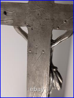 Antique Standing Crucifix Altar Tabletop Cross Germany Larger Size