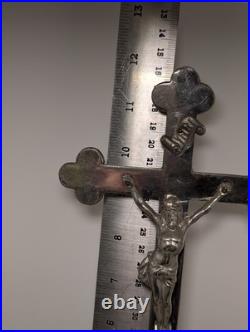Antique Standing Crucifix Altar Tabletop Cross Germany Larger Size