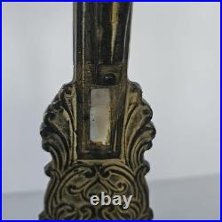 Antique Standing Crucifix Mother of Pearl Inlay Religious Altar Cross Catholic