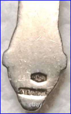 Antique Sterling Silver Rosary 1930's Crystal Glass Beads Italy Religious