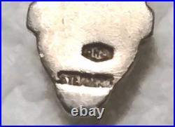 Antique Sterling Silver Rosary 1930's Crystal Glass Beads Italy Religious