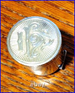 Antique Sterling Silver Swift & Fisher Priest Anointing Ring 26.1 grams Size 11