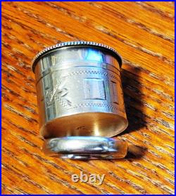 Antique Sterling Silver Swift & Fisher Priest Anointing Ring 26.1 grams Size 11