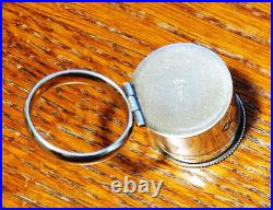 Antique Sterling Silver Swift & Fisher Priest Anointing Ring 26.1 grams Size 11