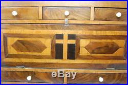 Antique Table Top Religious Collectors Cabinet Drawers Icon Display Shelf