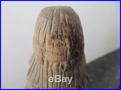 Antique Treen Carved Wooden Saint or Religious Figure