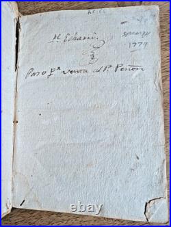 Antique Vellum Bound 1789 Theology Book of Sermons in Spanish Dominican Sisters