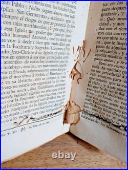 Antique Vellum Bound 1789 Theology Book of Sermons in Spanish Dominican Sisters Antique Vellum Bound 1789 Theology Book of Sermons in Spanish Dominican Sisters
