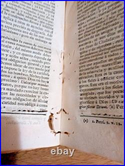 Antique Vellum Bound 1789 Theology Book of Sermons in Spanish Dominican Sisters