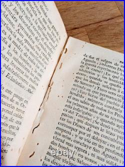 Antique Vellum Bound 1789 Theology Book of Sermons in Spanish Dominican Sisters