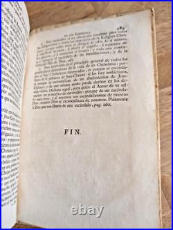 Antique Vellum Bound 1789 Theology Book of Sermons in Spanish Dominican Sisters