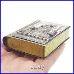 Antique Victorian 2-Tone Ave Maria B. V. Di Pompei Rosary Book Box