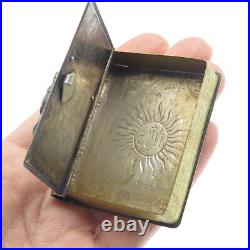 Antique Victorian 2-Tone Ave Maria B. V. Di Pompei Rosary Book Box