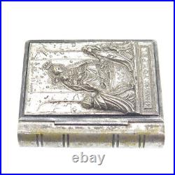 Antique Victorian 2-Tone Ave Maria B. V. Di Pompei Rosary Book Box