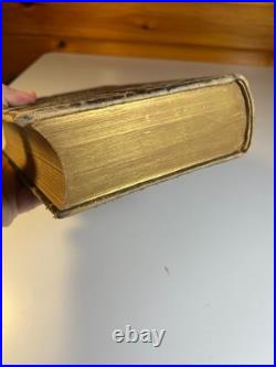 Antique Victorian Book Work-Days of God Morris Religious Science Bible Leather