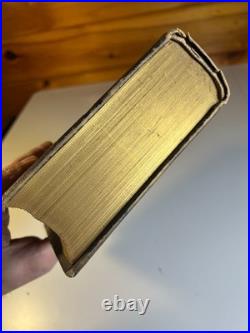 Antique Victorian Book Work-Days of God Morris Religious Science Bible Leather