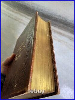 Antique Victorian Embossed Ornate Gilded Gilt Book LIBRARY OF RELIGIOUS POETRY