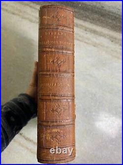 Antique Victorian Embossed Ornate Gilded Gilt Book LIBRARY OF RELIGIOUS POETRY