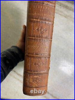 Antique Victorian Embossed Ornate Gilded Gilt Book LIBRARY OF RELIGIOUS POETRY