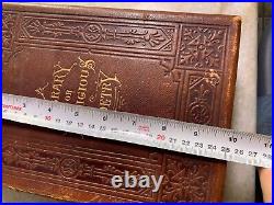 Antique Victorian Embossed Ornate Gilded Gilt Book LIBRARY OF RELIGIOUS POETRY