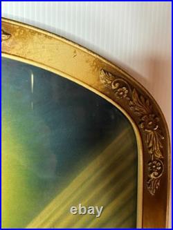 Antique Victorian Gesso Frame Print Religious St Theresa of Lisieux DAMAGED 22