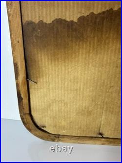 Antique Victorian Gesso Frame Print Religious St Theresa of Lisieux DAMAGED 22