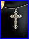 Antique-Victorian-Sterling-Silver-Religios-Christian-Holly-Cross-Crucifix-Chain-01-wkc
